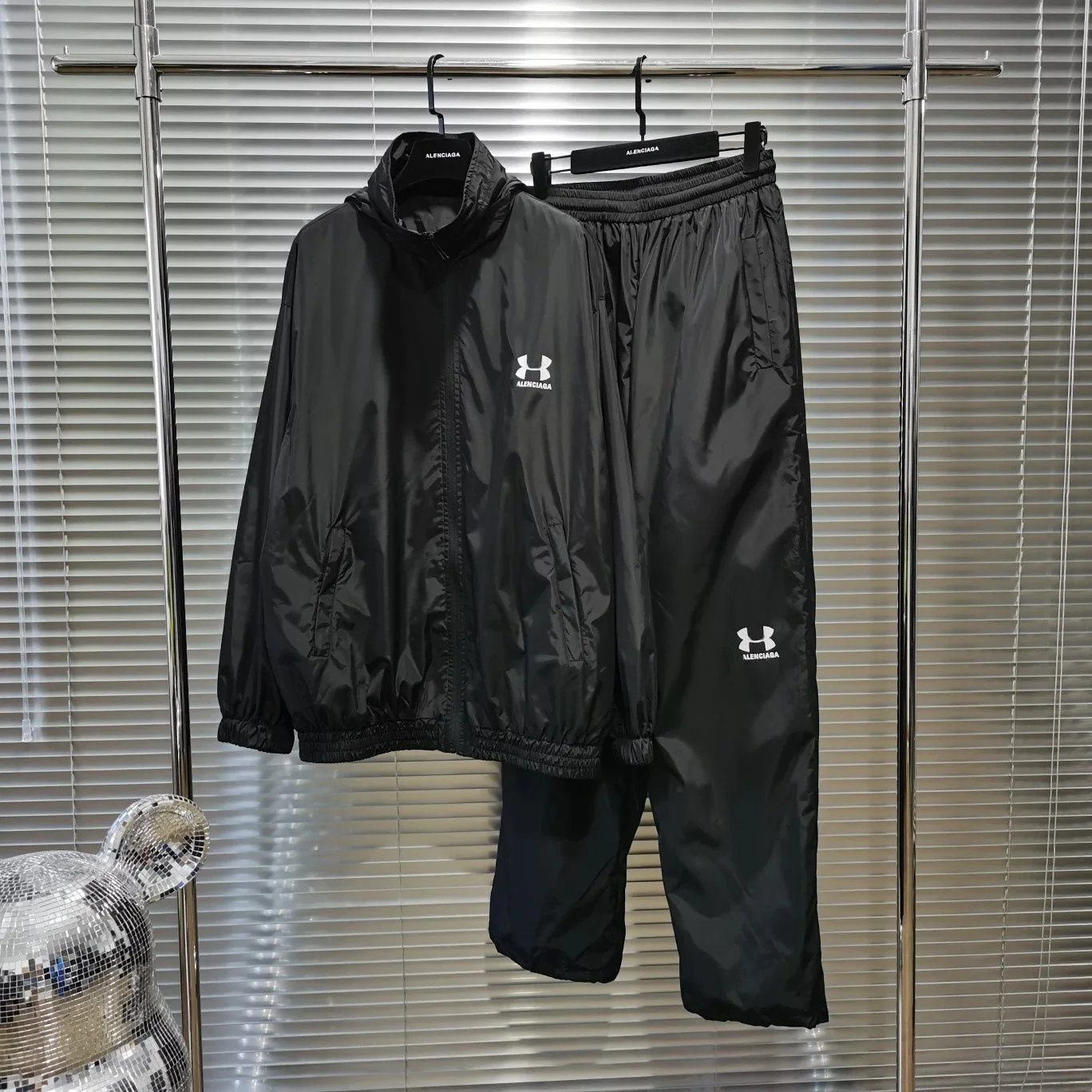 u.a co-branded logo tracksuit