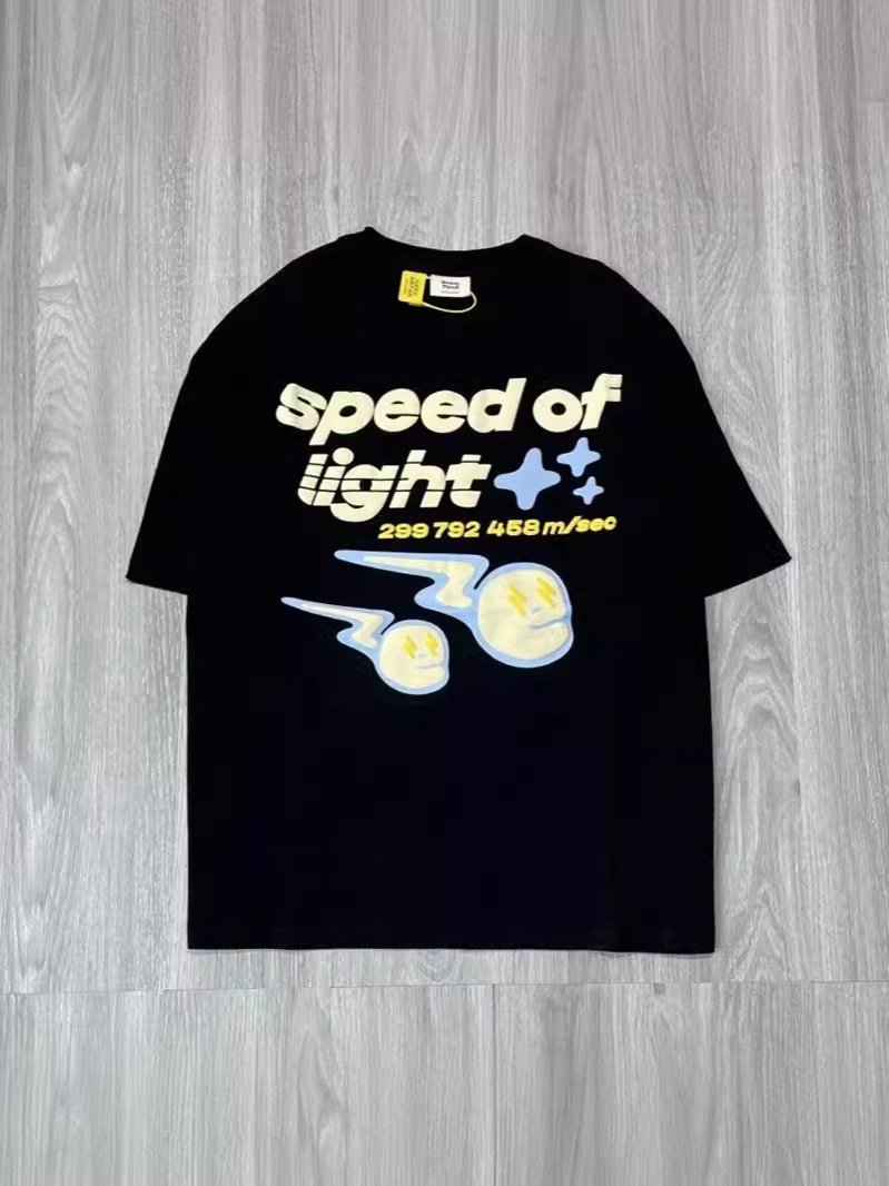 Summer Harajuku Broken Planet Cartoon Pattern Printed Short-Sleeved T-Shirt Gothic Hip-Hop Loose Casual Men's Top