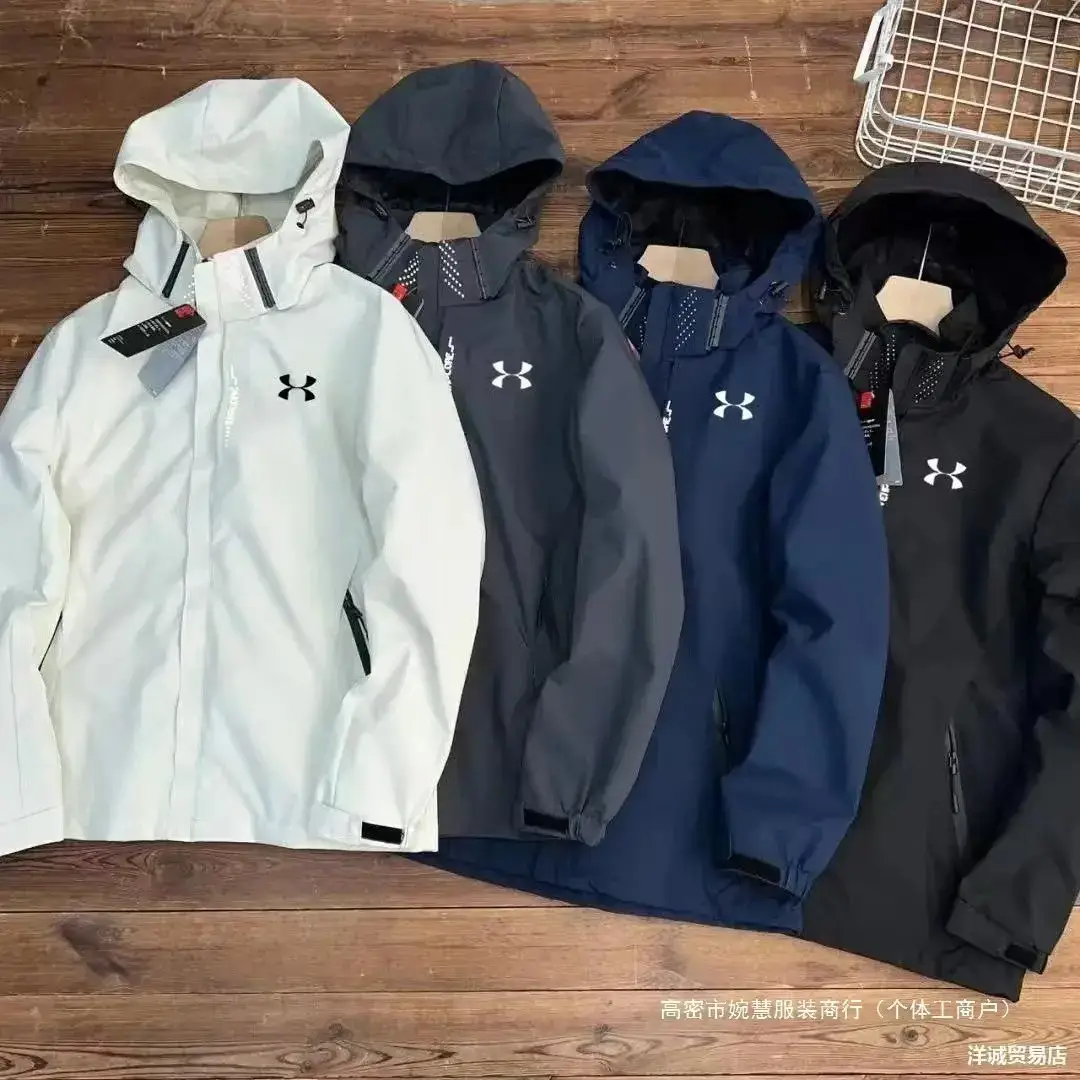 户外男女同款冲锋衣情侣三合一防水防风可拆帽休闲运动登山服夹克