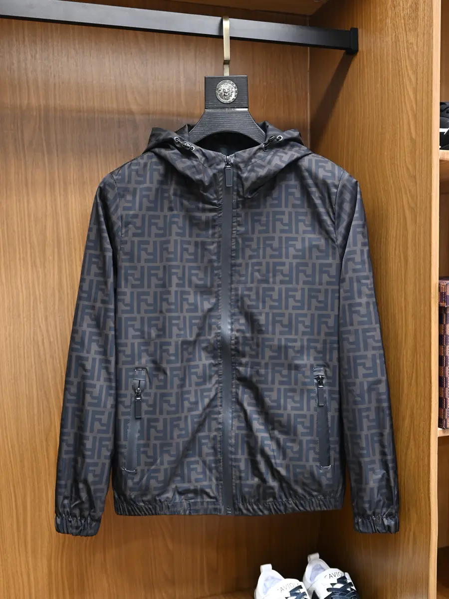 European station tide letters printed jacket men's spring and fall new Slim casual fashion personality hooded jacket