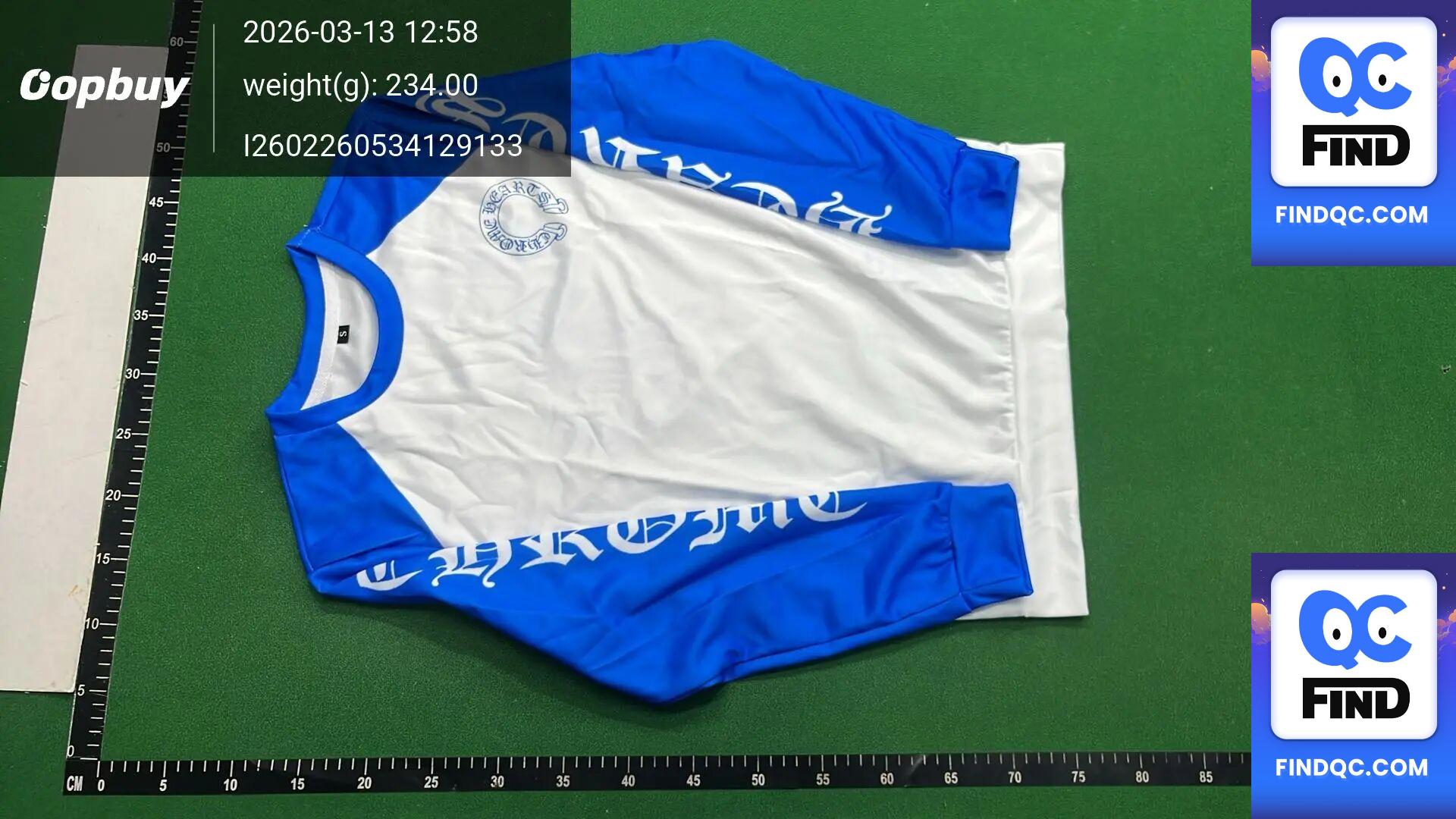Cross-Border Chrome Heart High-Quality Round-Neck Men's and Women's Printed Long-Sleeved T-Shirt — QC-foto 2