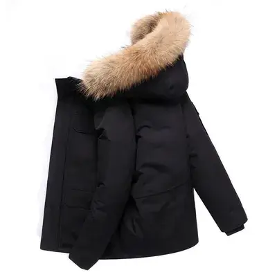 In Stock Men and Women Couples New Winter Loose White Duck down Jacket Warm Jacket Long Vest Sleeve down Jacket