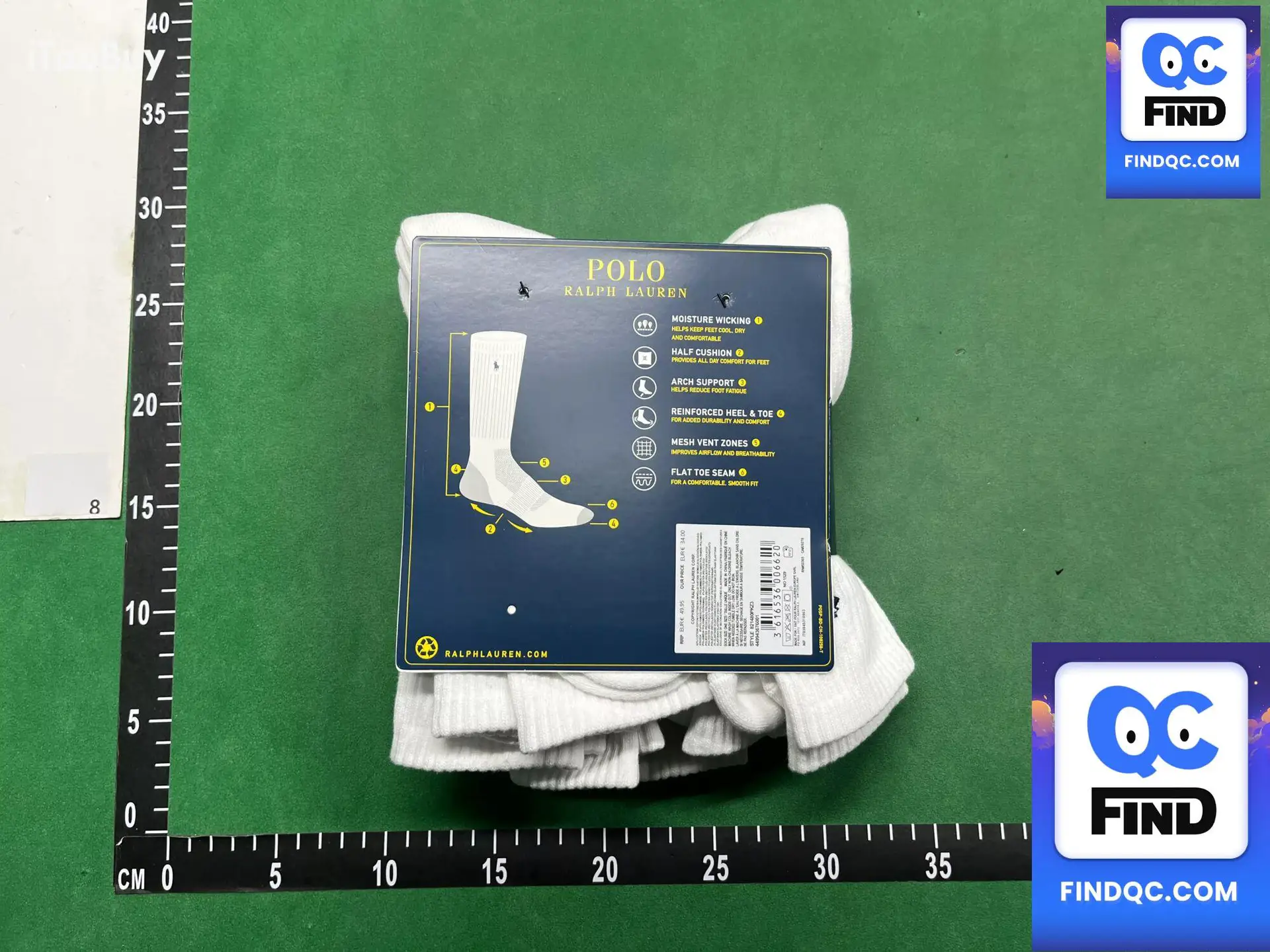 Polo Ralph Lauren Men's High Top Socks 6 Pairs