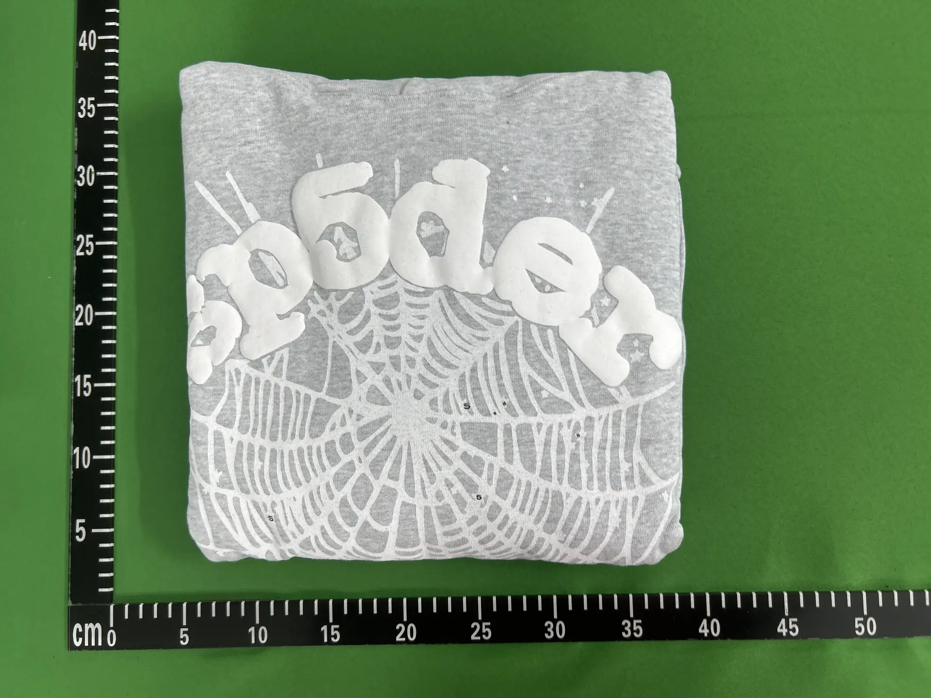 New Autumn and Winter Gray Spider Web Print Sweatshirt