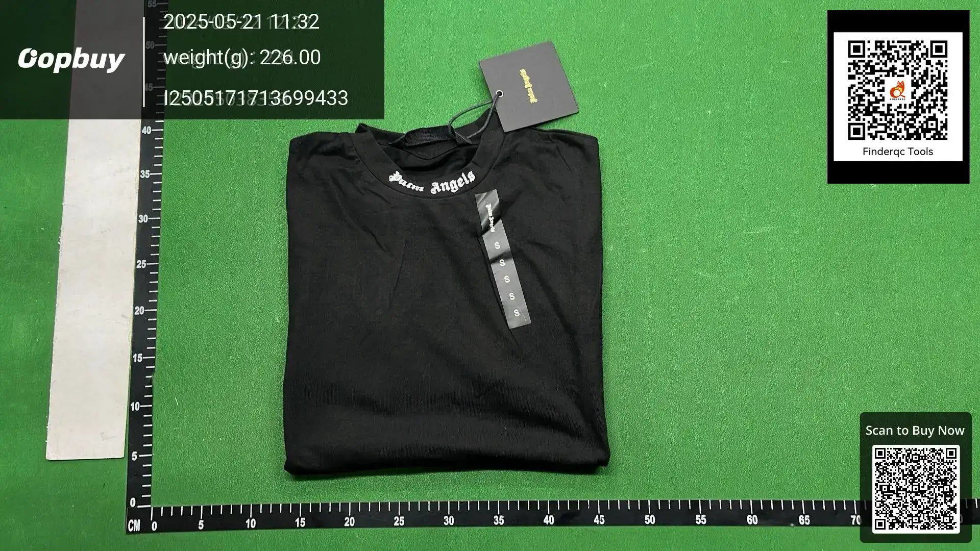 Cross-border wholesale high version pa angel tide brand behind the big logo letter foam short sleeve sweethearts fashion T-shirt