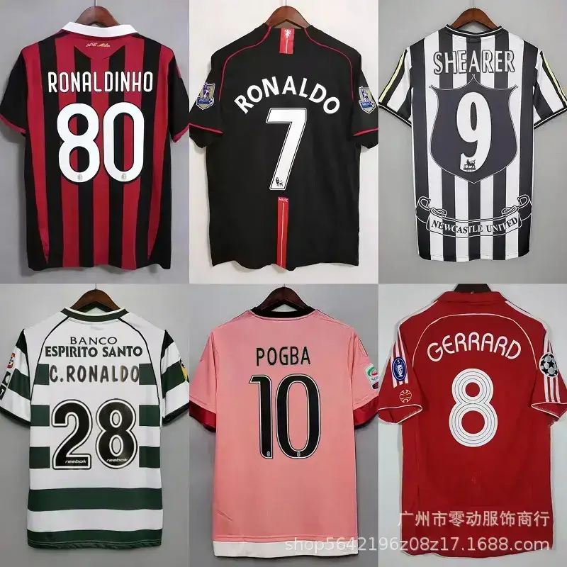 Classic Club Ac Barcelona Lisbon Newcastle Ronaldo Messi Neymar Beckham Retro Series