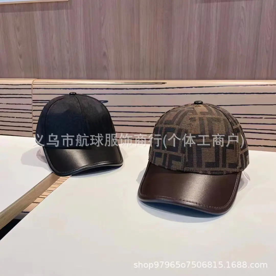 Cross-Border European and American British Style Fashion Baseball Cap F Letter Embroidered Men's and Women's Peaked Cap Sun Protection Hat