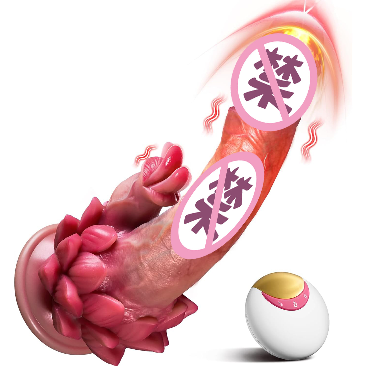 Cross-Border Simulation Suction Cup Dildo Female Masturbation Flirting Telescopic Vibrator Wireless Remote Control Sex Toy Wholesale