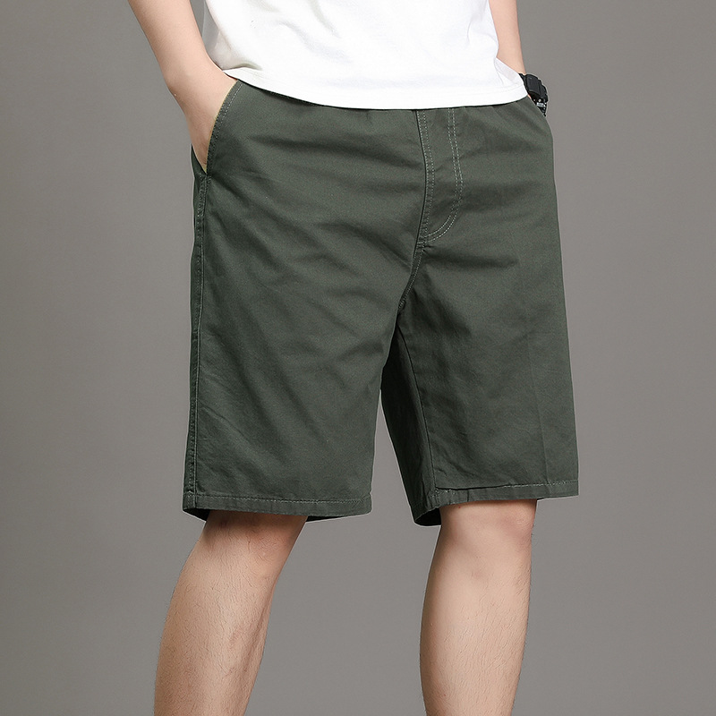 2024 New Style Cotton Tooling Pants Men's Summer Cotton Beach Sports Leisure Instagram Style Summer Korean Style Fashionable