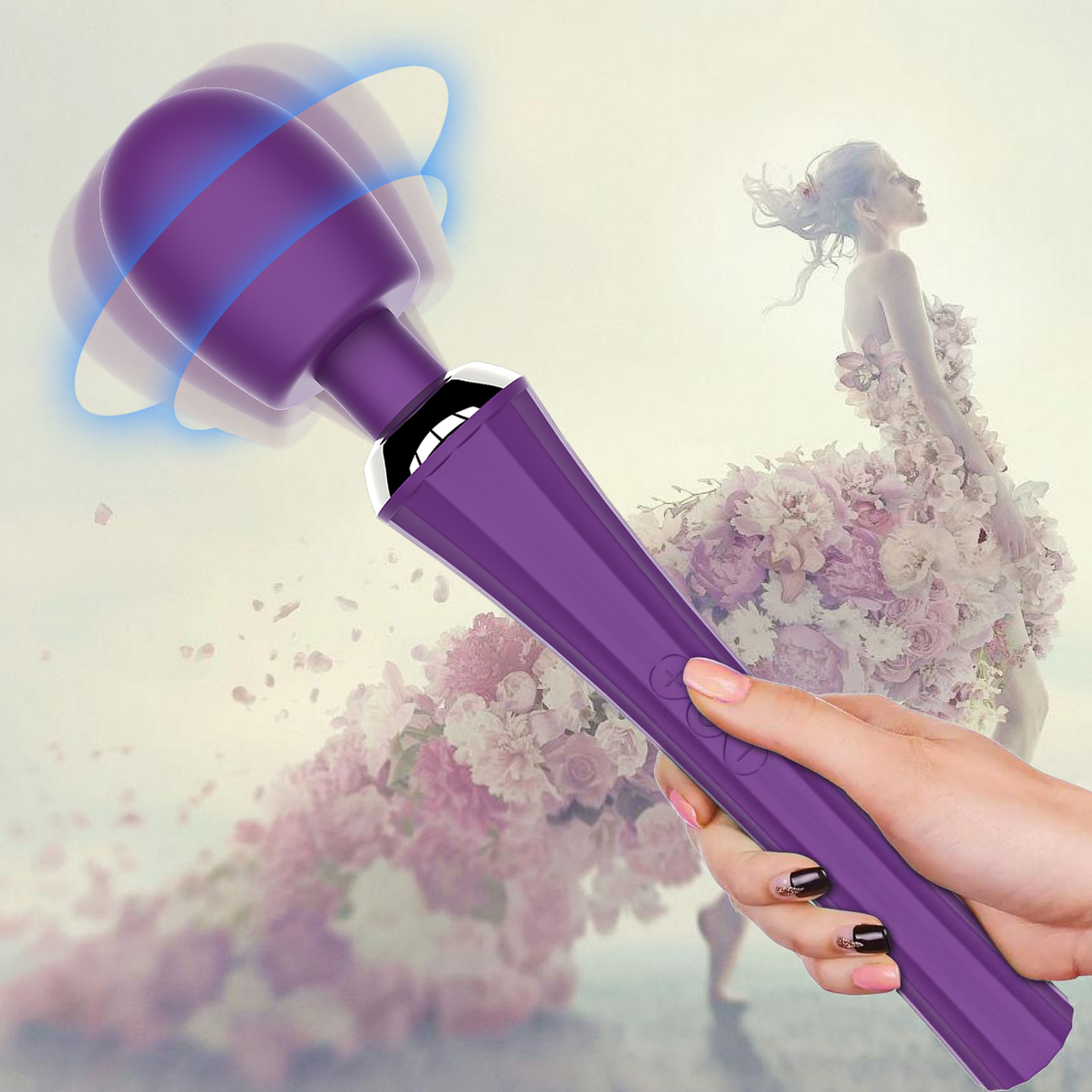 Yi Lian Da AV Women's Masturbation Massage Vibrator Men's and Women's Flirting Stimulates Clitoris Teasing Orgasm AV Stick Sex Fun