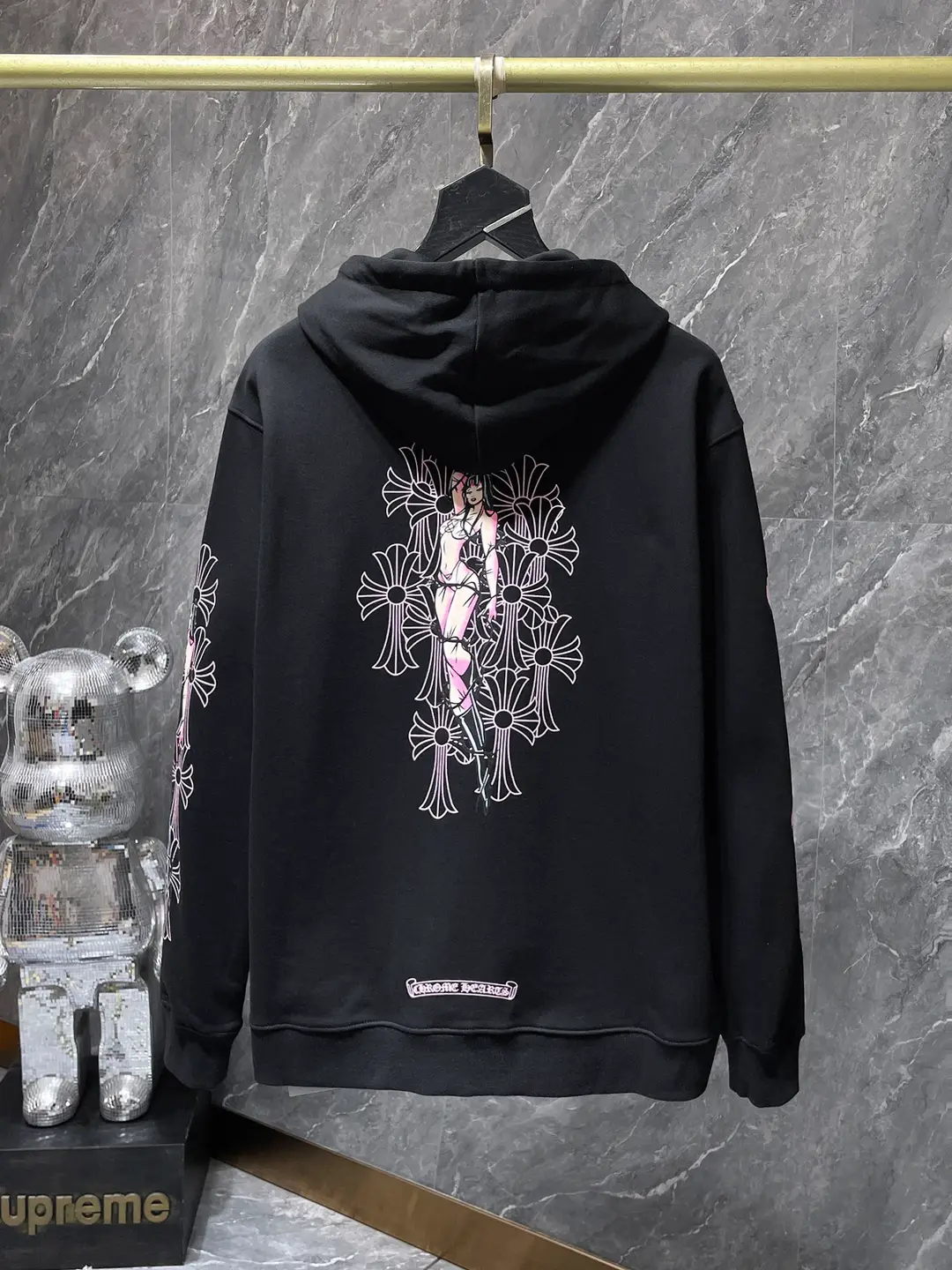 24SS CH New Miami Spice Girls Zipper Hooded Sweatshirt Coat Couple's Coat Cross Border Exclusive