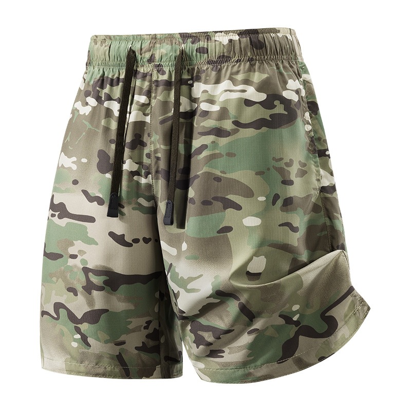 American-Style Camouflage Shorts for Men, Summer Thin Outdoor Functional Breathable Quick-Dry Cycling Shorts