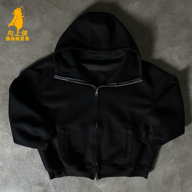 Make Money and Do Charity, American-Style Cardigan Sweatshirt, Xiangshangxia Spring and Autumn Loose-Fitting Men's Couple's Jacket, Trendy Brand Casual Top