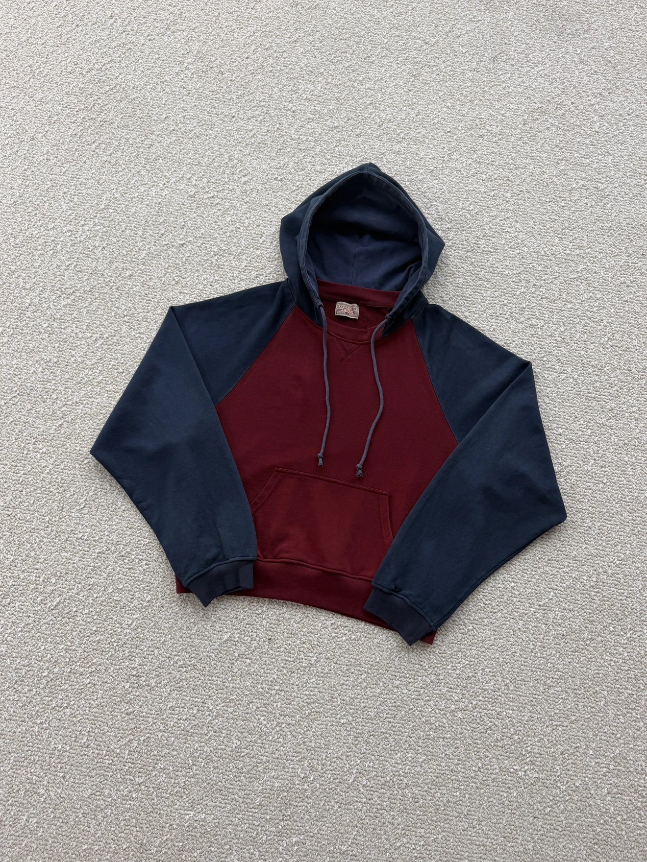 EF拉格兰拼色连帽衫红色 Foto QC de WEIDIAN na Qualit.ly