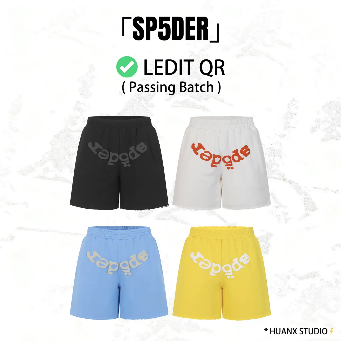 Sp5Der Og Web V2 Phantom Sweatshorts "555555 Letter Print Shorts"