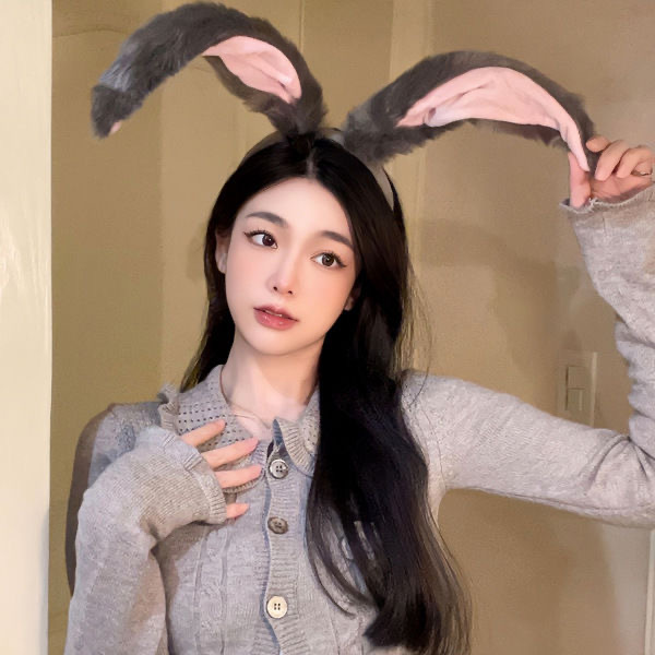 Judy Rabbit Ears Headwear Plush Hair Band Hair Accessories Christmas osplay Cute Headband Accessories Dress Up