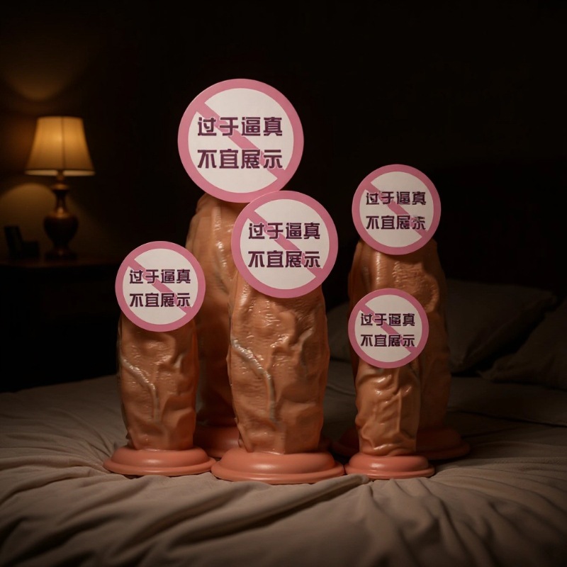 Amazon High Simulation Dildo Silicone Dildo Soft Flesh Male and Female Masturbation Device Sex Toy Anal Plug Dildo Wholesale