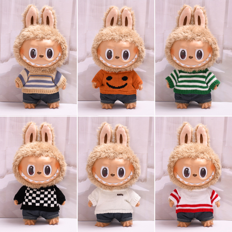 Only clothes] 38cm vinyl cloth cloth for clothes sweater jeans LABUBU casual change baby clothes