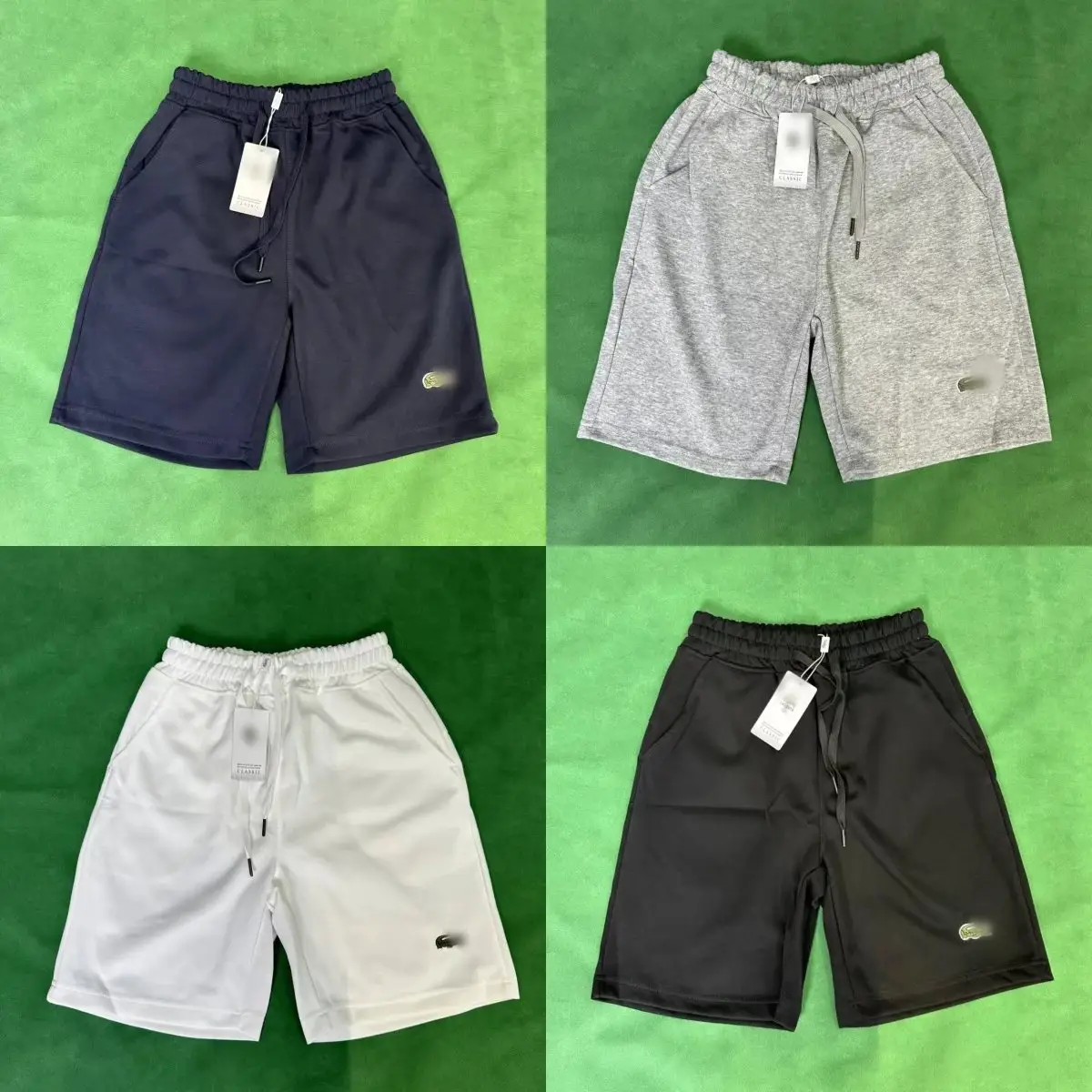 Lacoste shorts navy grey white black