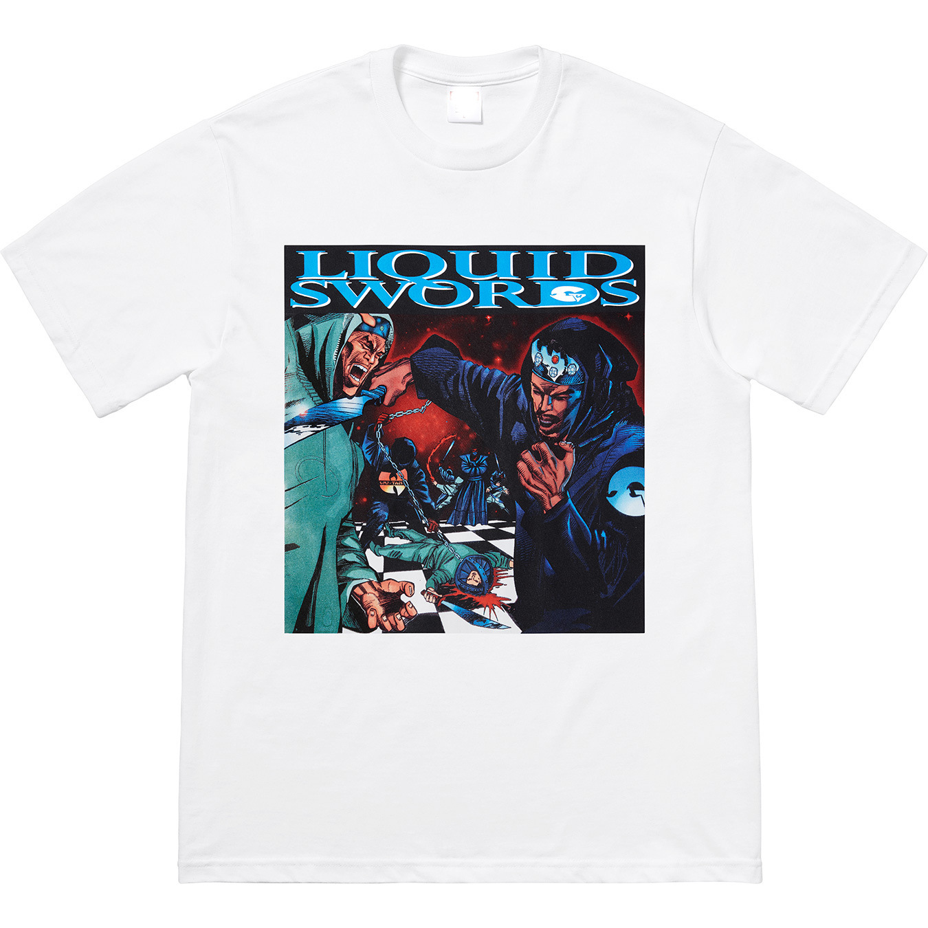 18FW Liquid Swords Tee Wudang Rap Group GZA Short-sleeved T-shirt Base Shirt Half-sleeved Trendy