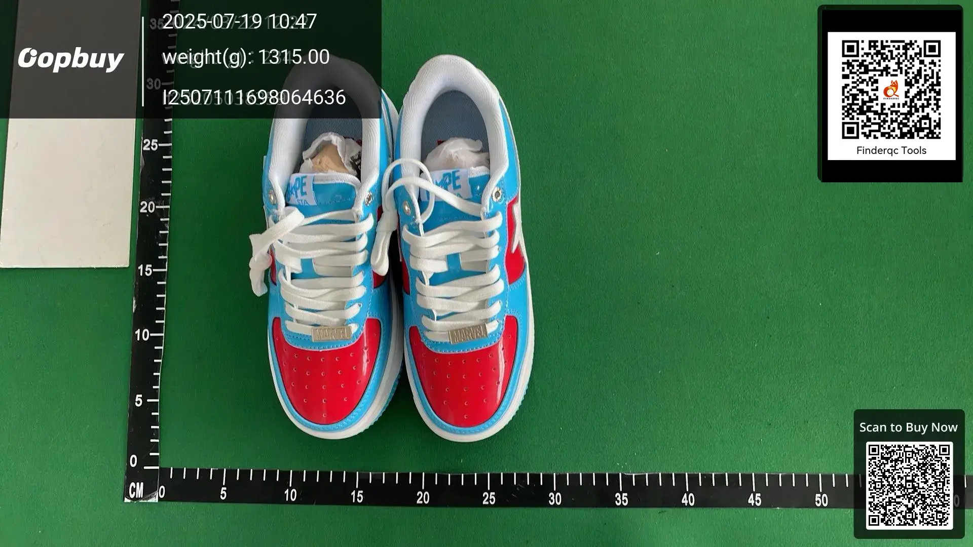 BAPE STA Marvel Red Blue