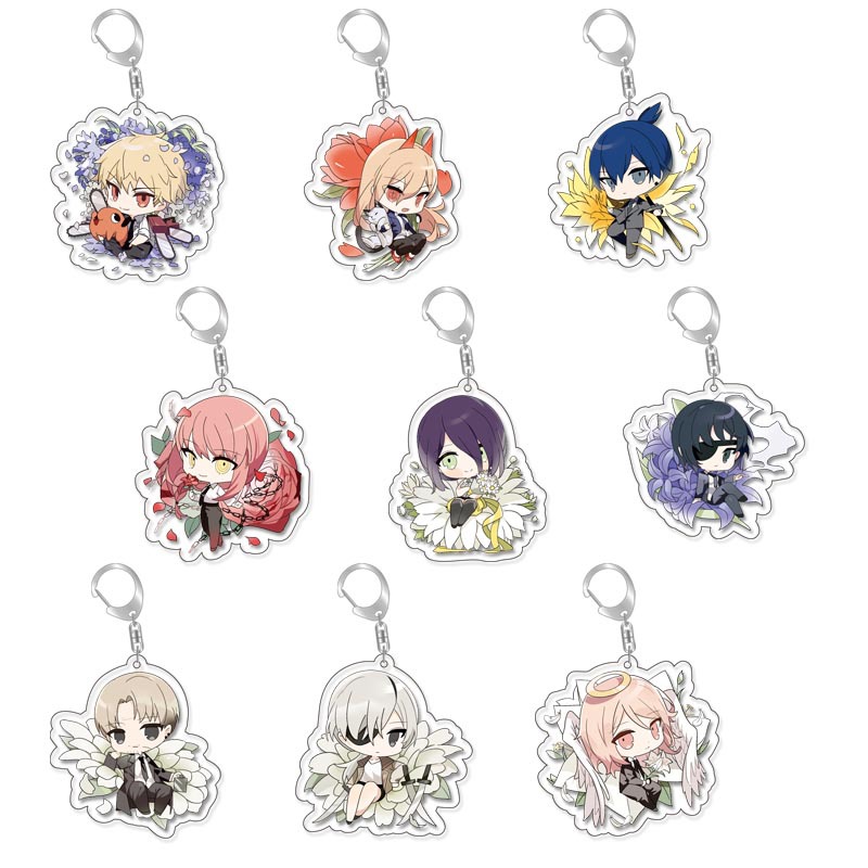 Chainsaw Maggie Maggie Wild Comic Acrylic Double-sided Keychain Pendant Spot Surrounding Cross-Border