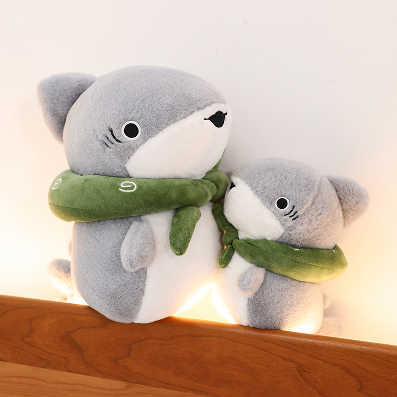 Cross-Border Outing Shark Plush Toy Doll Whale Rag Doll Children's Soothing Sleeping Pillow Female Mini