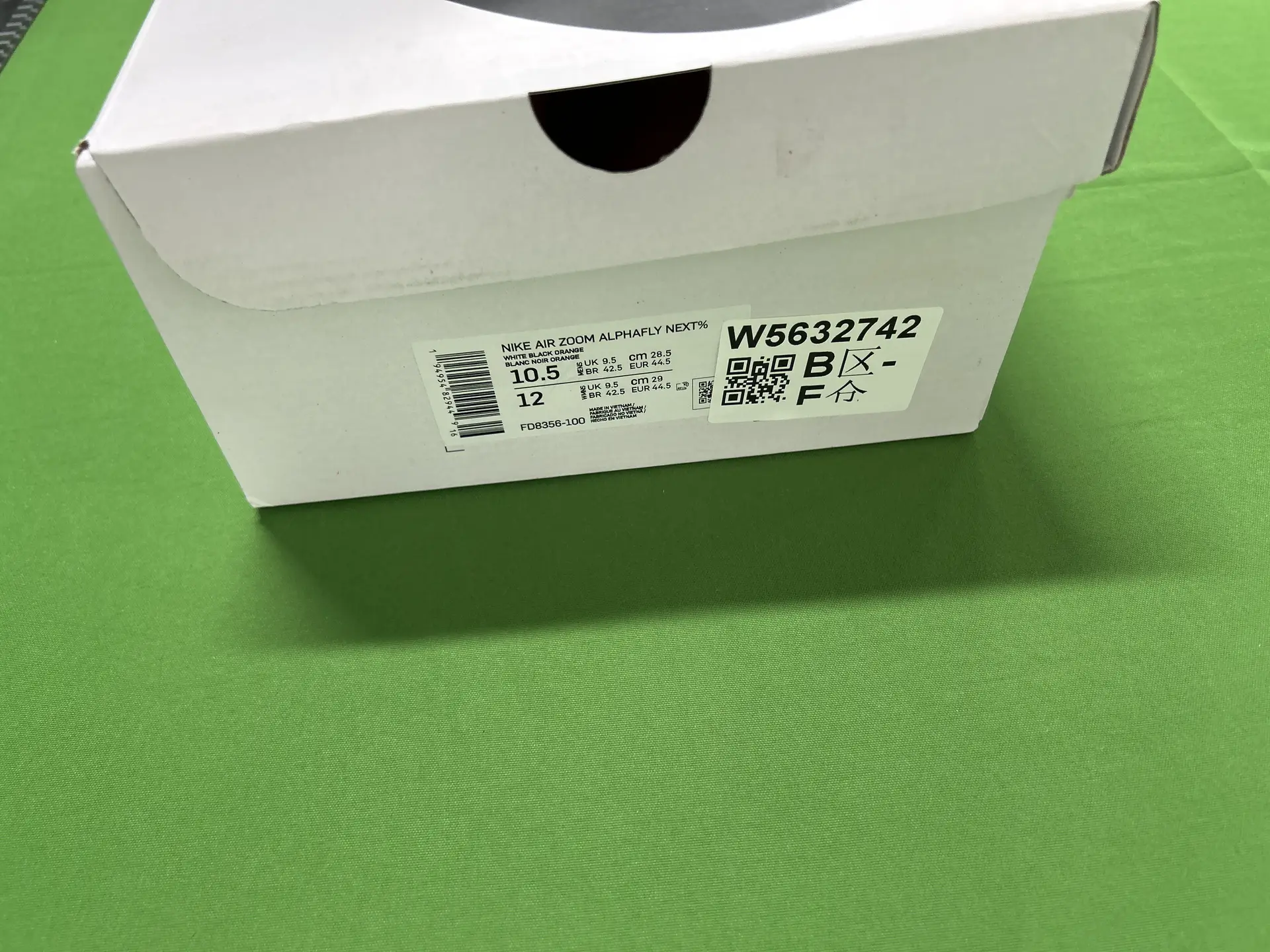 Nike Air Zoom Alphafly Next% White Black Orange