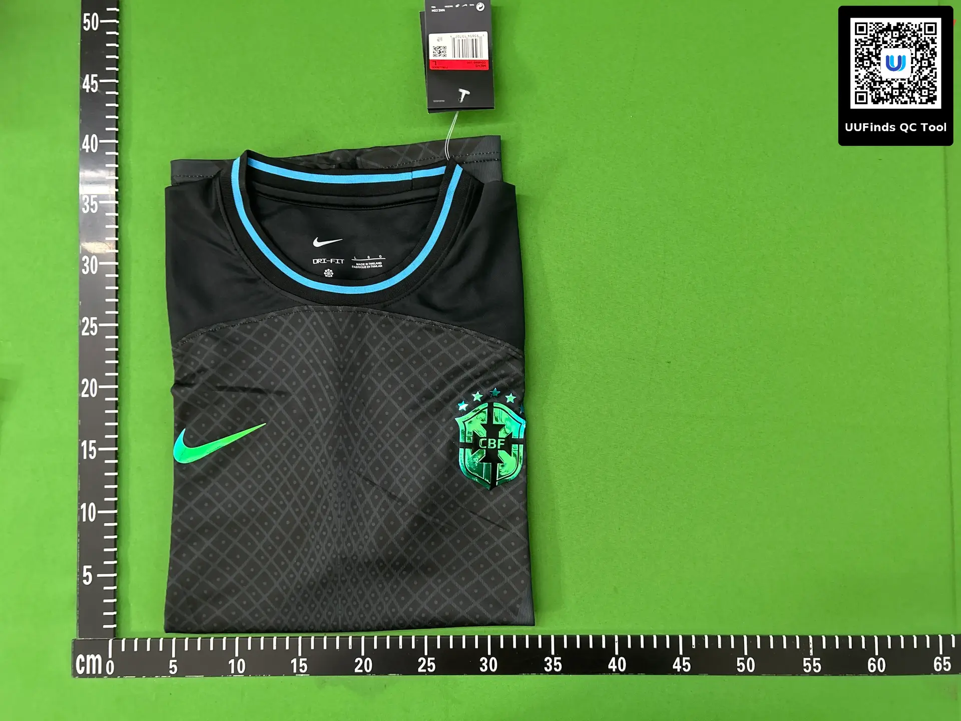 Nike CBF Brazil Football Jersey Black Green