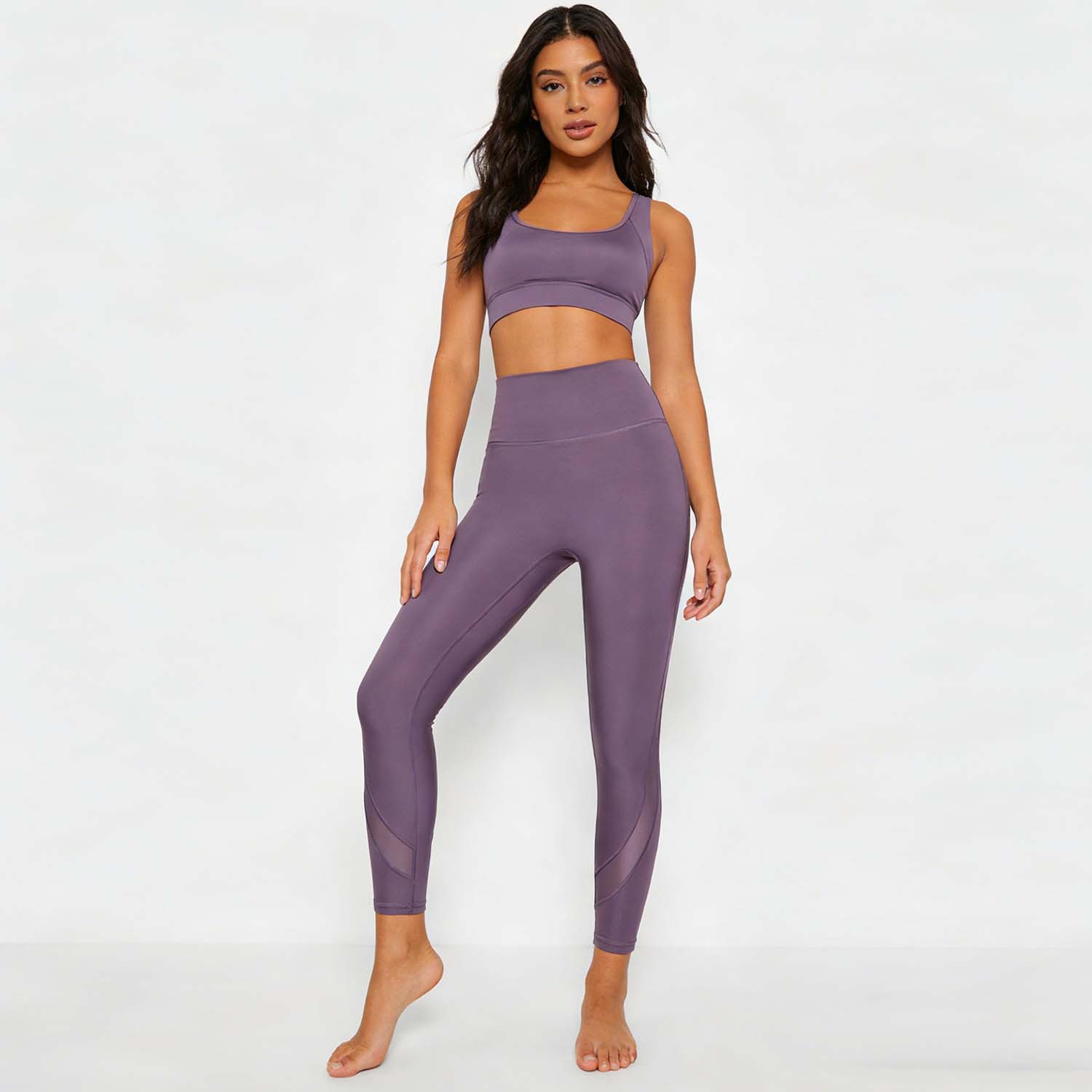 Cross-Border Yoga Pants for Women, Summer Moisture-Wicking, Plus-Size, High-Elasticity, Running Fitness Capri Pants, Sportswear, Ice-Feel, High-Waisted, Waist-Cinching