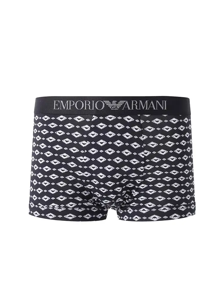 Armani EA Men Elastic Fit Elastic Waist Boxer Briefs Two Pack Suit 111210 4r504