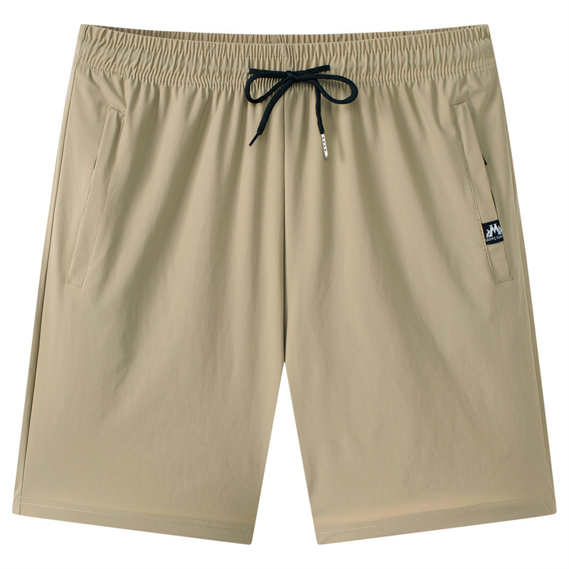 Tiktok Live-Stream Popular Shorts, Ice Silk, Summer Thin Style, Men's Casual Loose Quick-Dry Sports Running Beach Shorts