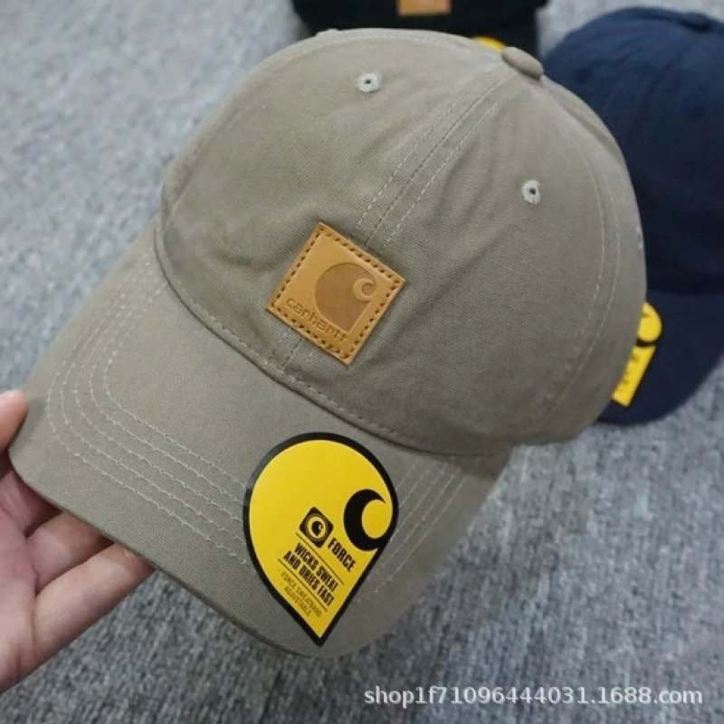 Korean fashion brand Carhartt letter-embroidered baseball cap for women to show their face, small all-matching sunscreen cap for children wholesale