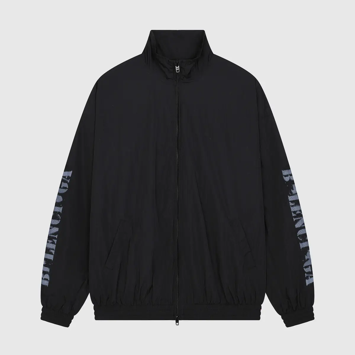 Correct version Paris B home fuzzy logo letter print assault jacket trousers tracksuit suit men and women