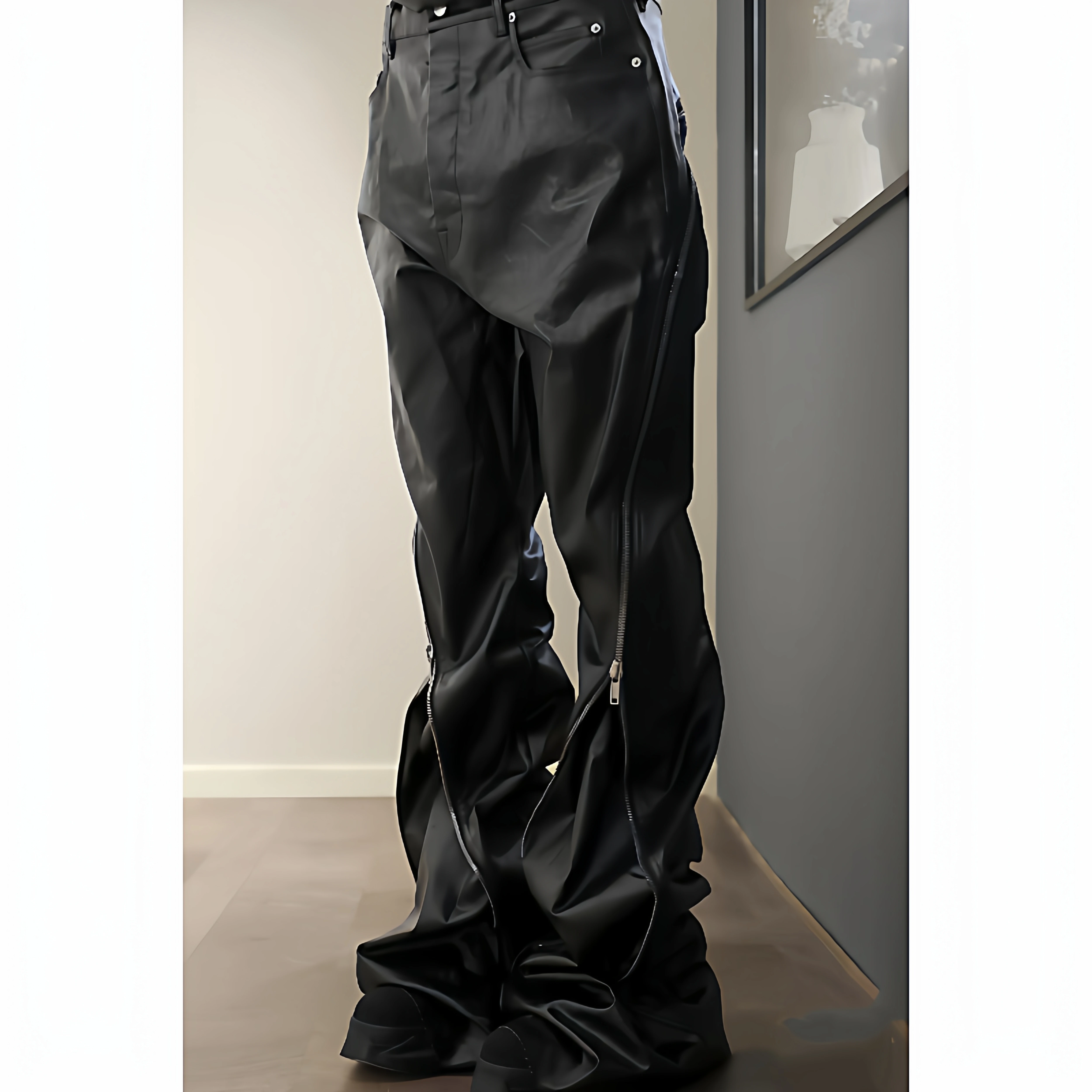 Now.24Ss Ro Main Line Bolan Banana Wax-Coated Zipper Jeans