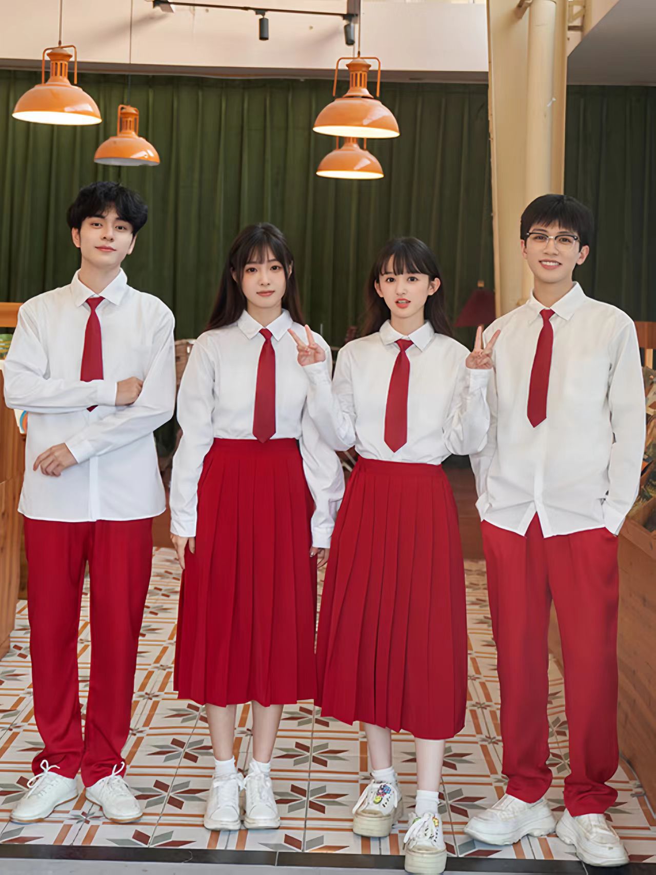 Middle School Students Poetry Recitation Chorus Costume Junior High School Students Graduation Class Costume Speech Contest Group Performance Costume