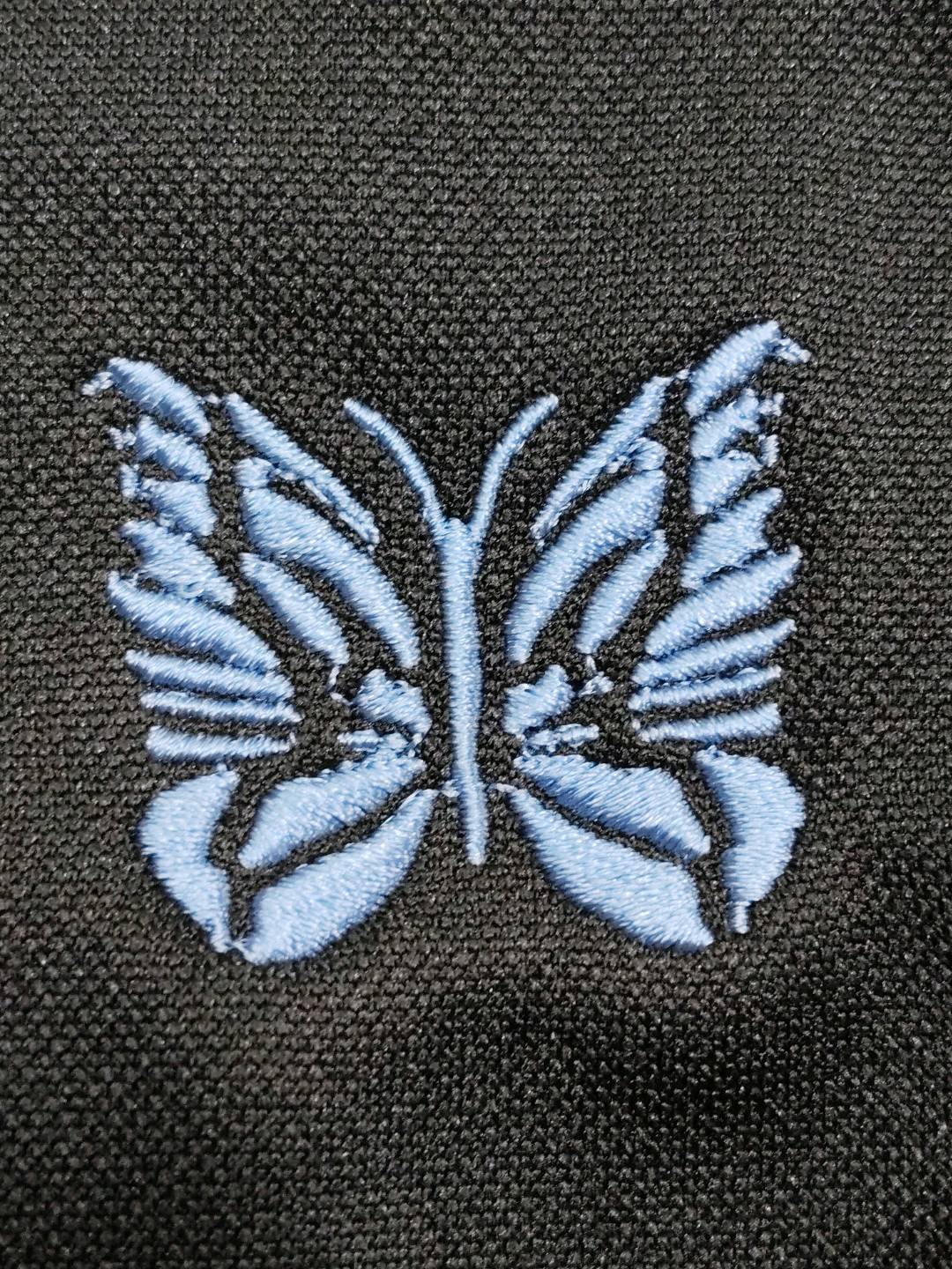 Needles Track Embroidered Butterfly Zipper Sport Jacket Trendy Brand Retro Casual FOG Collar Jacket for Men and Women — QC-foto 2
