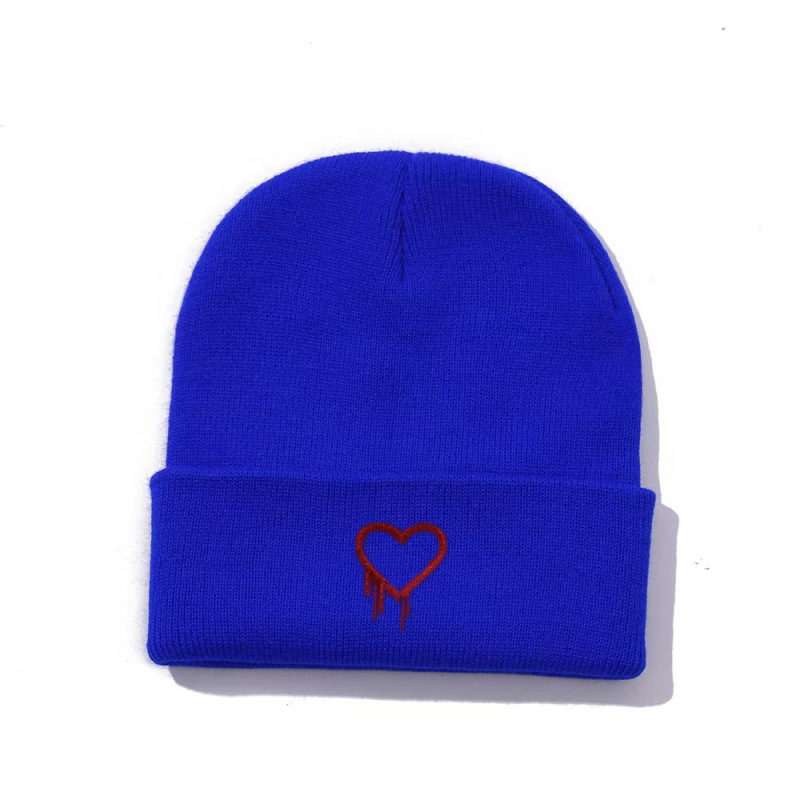 Cross-border New Amazon Embroidered Knitted Hat Autumn and Winter Outdoor Men's and Women's All-match Pullover Hat Warm Wool Hat