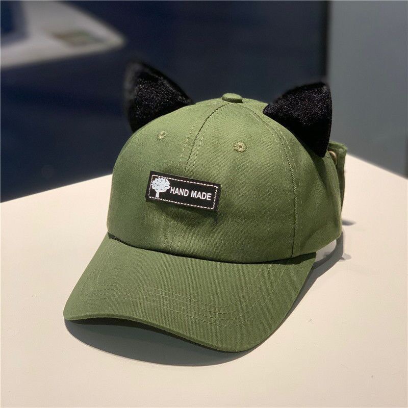 Street-Style Hats for Men with Built-In Sunglasses, Baseball Caps for Women, Cat Ear Duckbill Hats for Women, Spring and Summer Hip-Hop Influencer Sun Hats