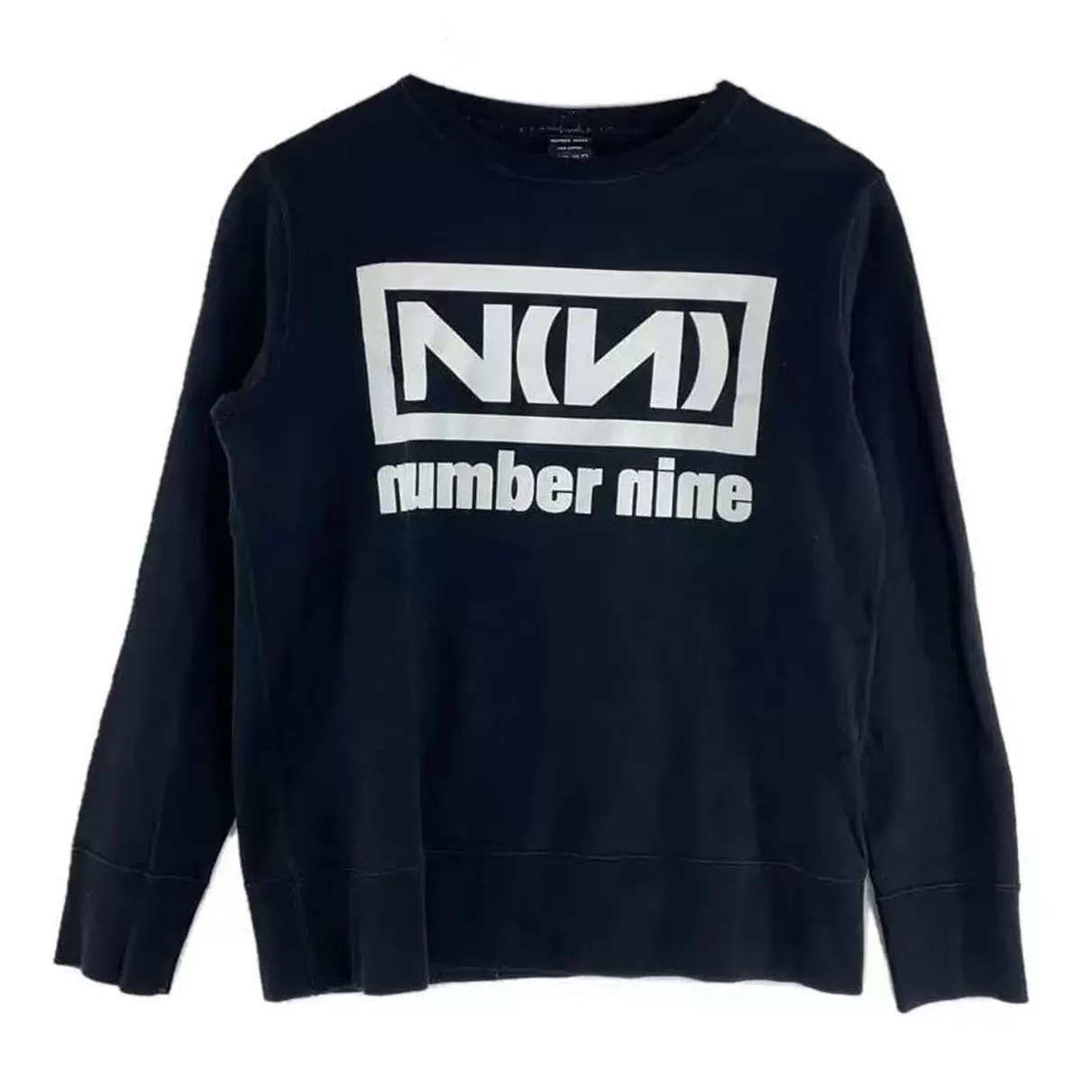 Independent numbered style N (N) Sweater round neck spliced pullover casual top