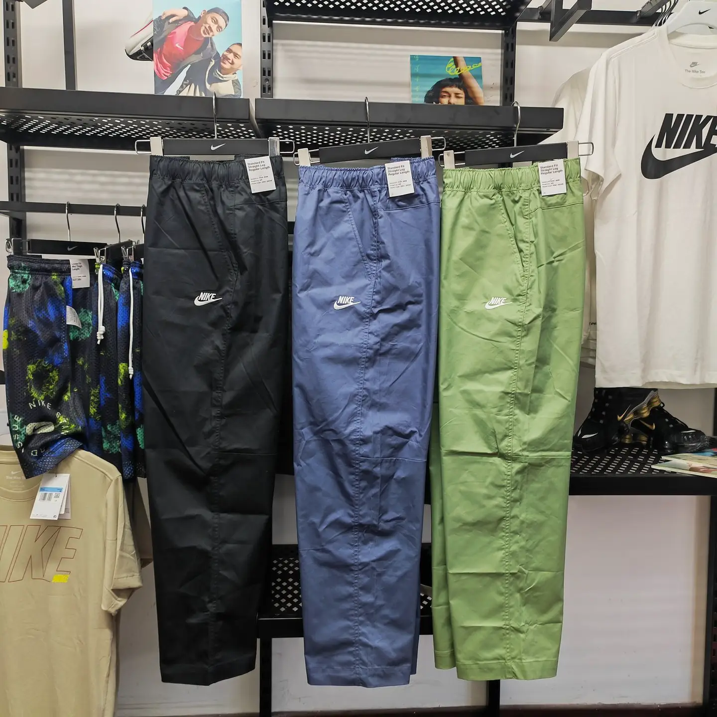 Authentic Nike Men's Workwear Logging Woven Straight-Leg Casual Breathable Quick-Drying Sports Pants Dx3337