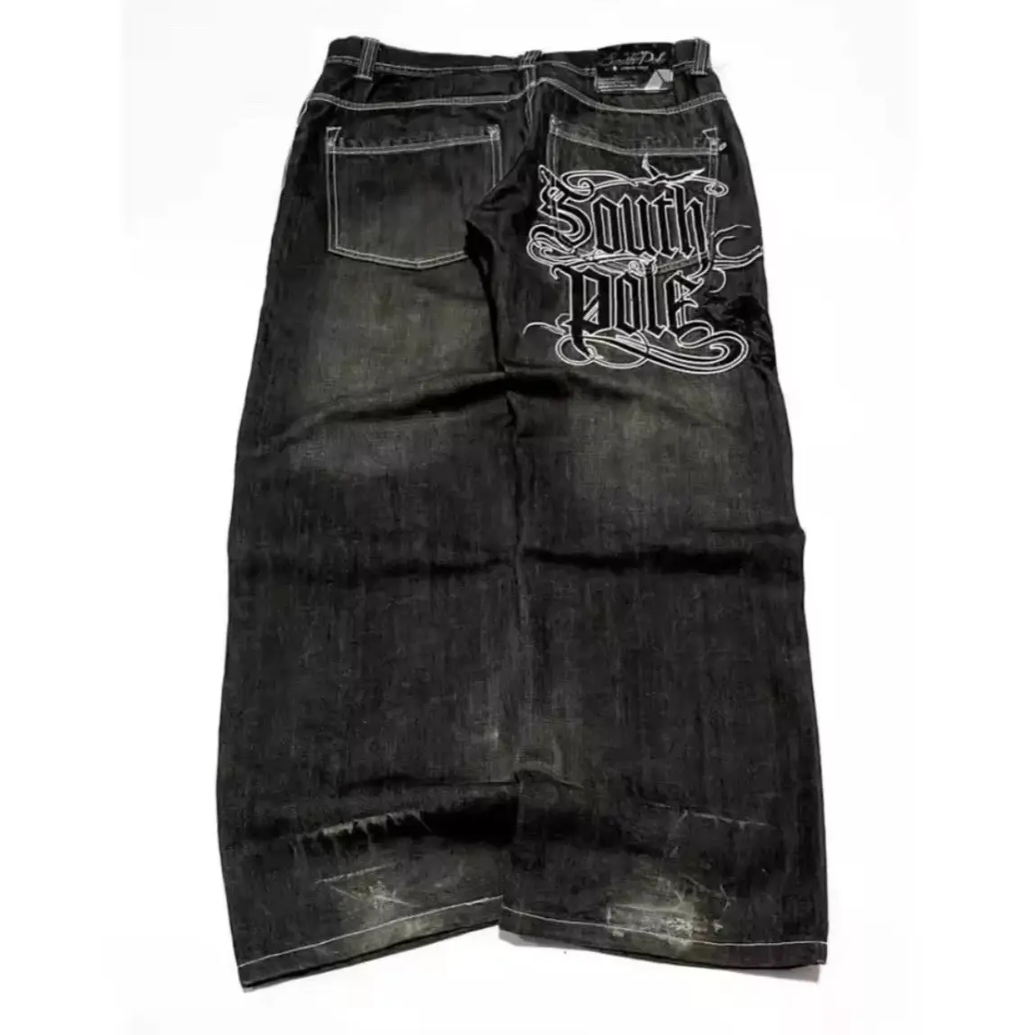 European and American Cross-Border 2025 New Autumn Printed Retro Trendy Versatile Jeans for Men and Women Fashion Street Personality Pants