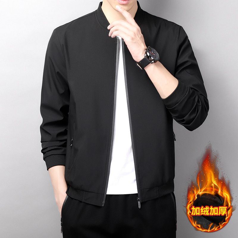 Men's Jacket Coat Autumn 2023 New Fashion All-match Shirt Handsome Casual Top
