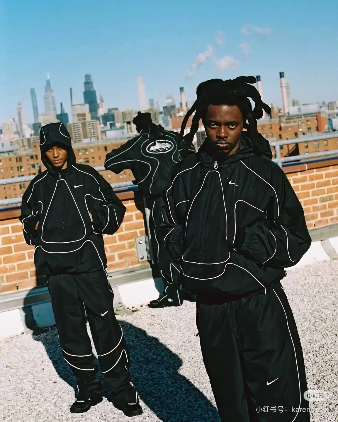 Nike Sportswear Tracksuit Black White