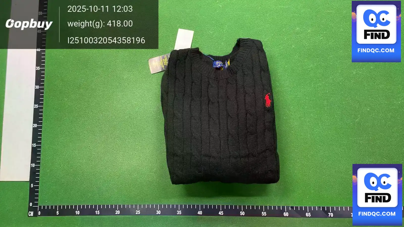 Polo Ralph Lauren Cable Knit Sweater Black