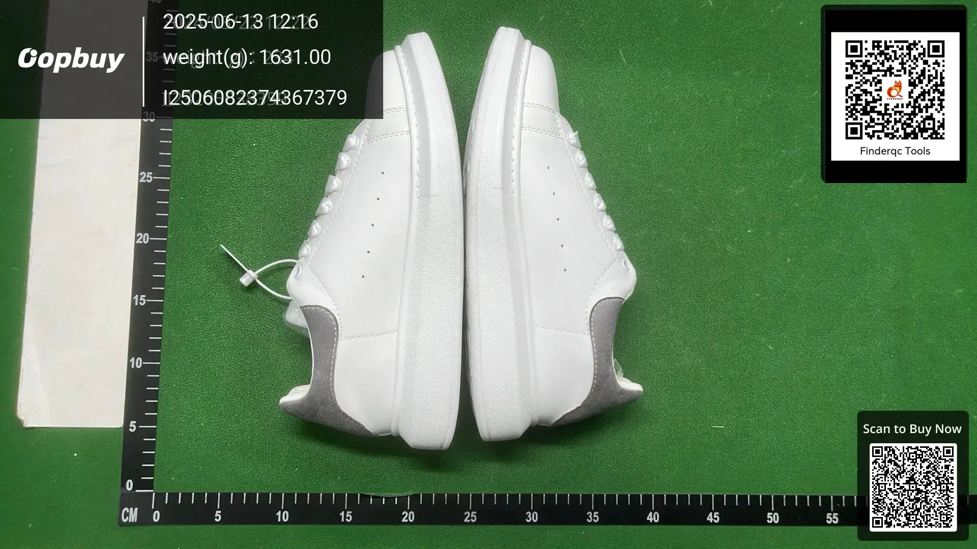 Putian High Version Pure Original McQueen White Shoes All-Match Board Top Layer Cowhide Inner Height Height Height-Sole Casual Shoes for Men and Women