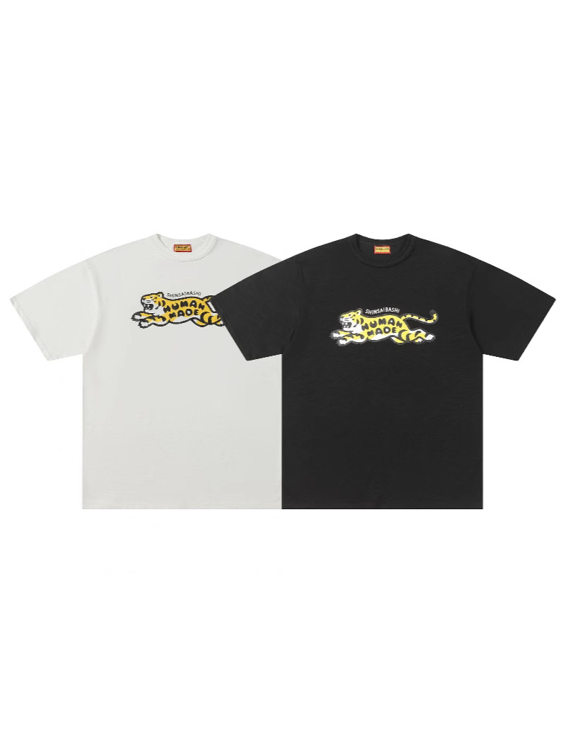 Summer Trendy Brand Flying Tiger Short-Sleeved T-Shirt with Loose Casual Design for Men and Women, Couple Style