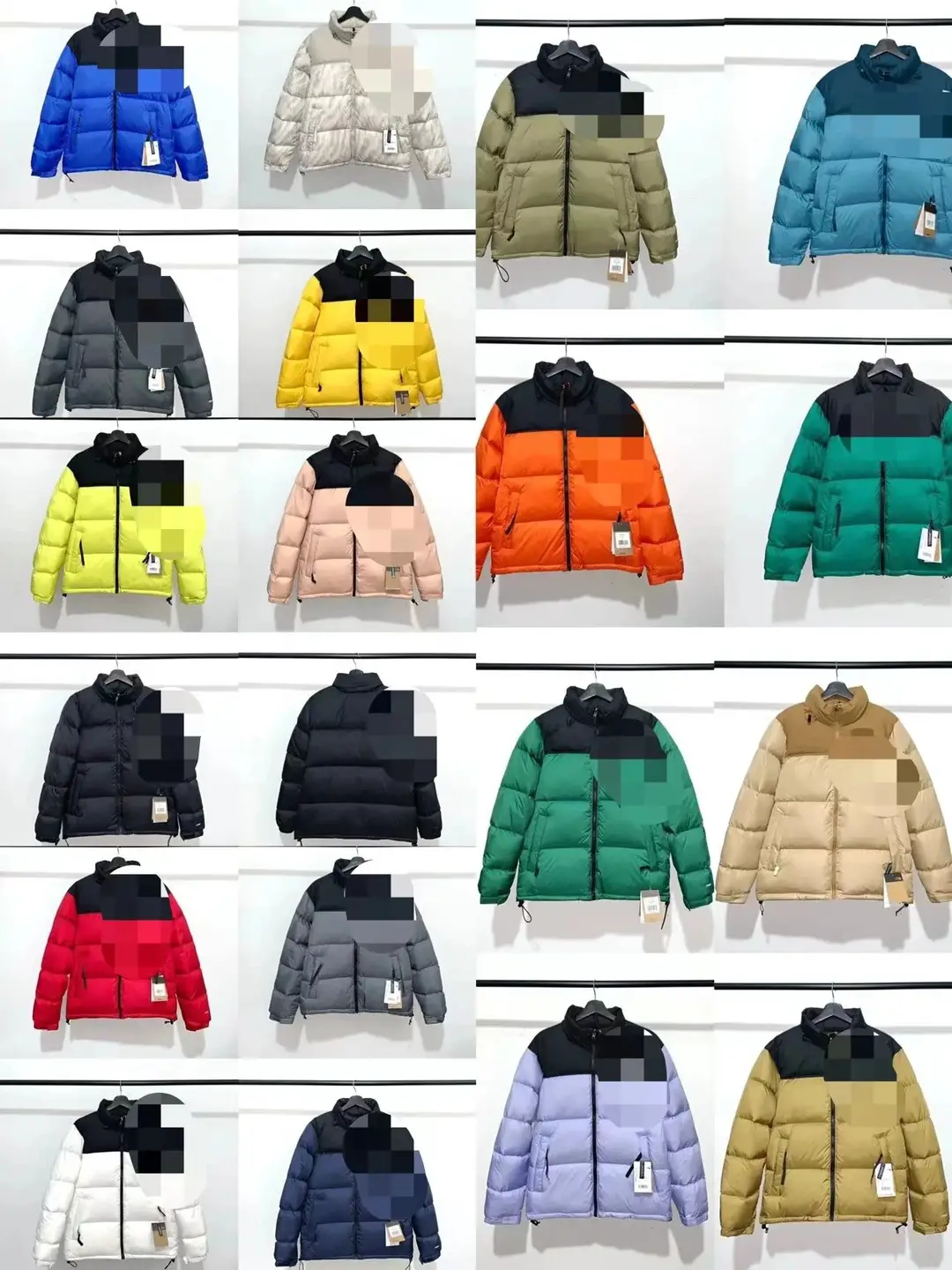 down-filled garment