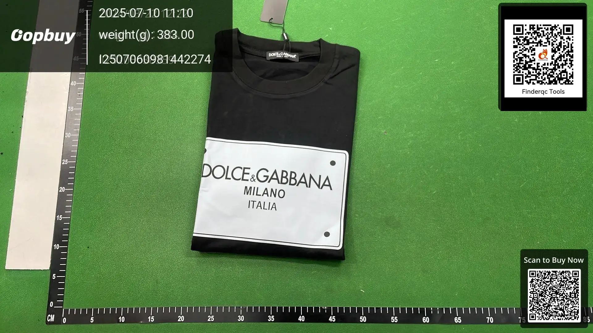 Dolce & Gabbana Milano Italia T-Shirt Black