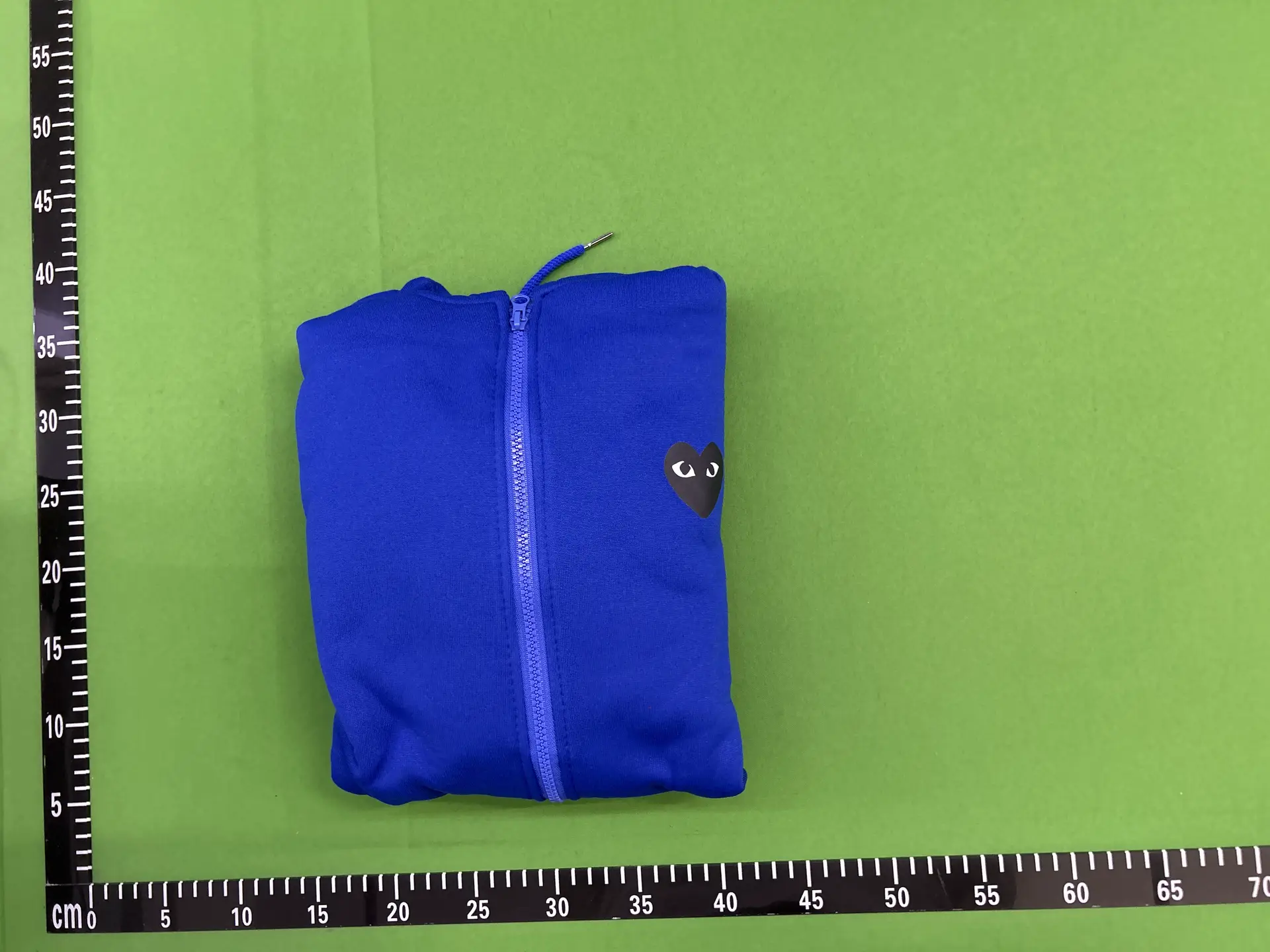 Comme des Garçons Play Zip Hoodie Blue